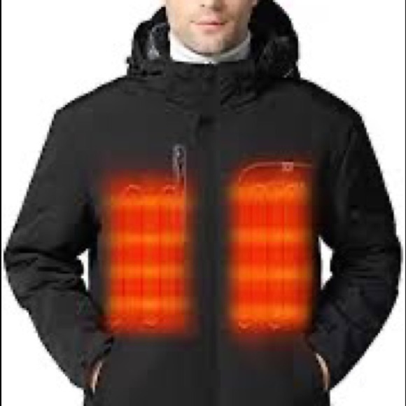 Men’s Electric Heated  Outdoor Soft Shell Waterproof Jacket - Picture 1 of 7